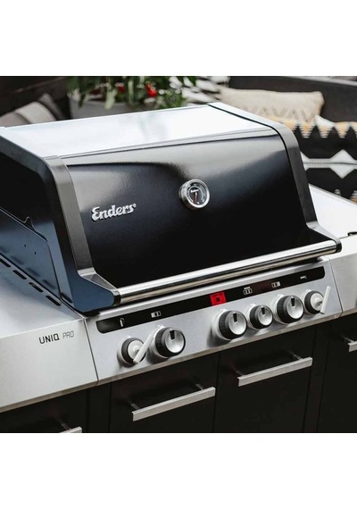 Uniq Pro 3 Ik Kitchen Cruster Gazlı Mangal Ve Fırın 24,9 Kw Siyah