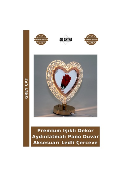 Premium Işıklı Dekor Aydınlatmalı Pano Duvar Aksesuarı Ledli Çerceve