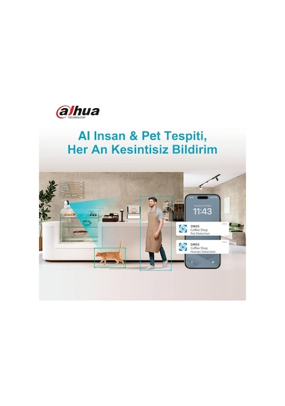 Dahua Dh-h3f Hero H3f 2k - 4mp İç Mekan Wifi 360derece Akıllı Bebek & Güvenlik Kamerası