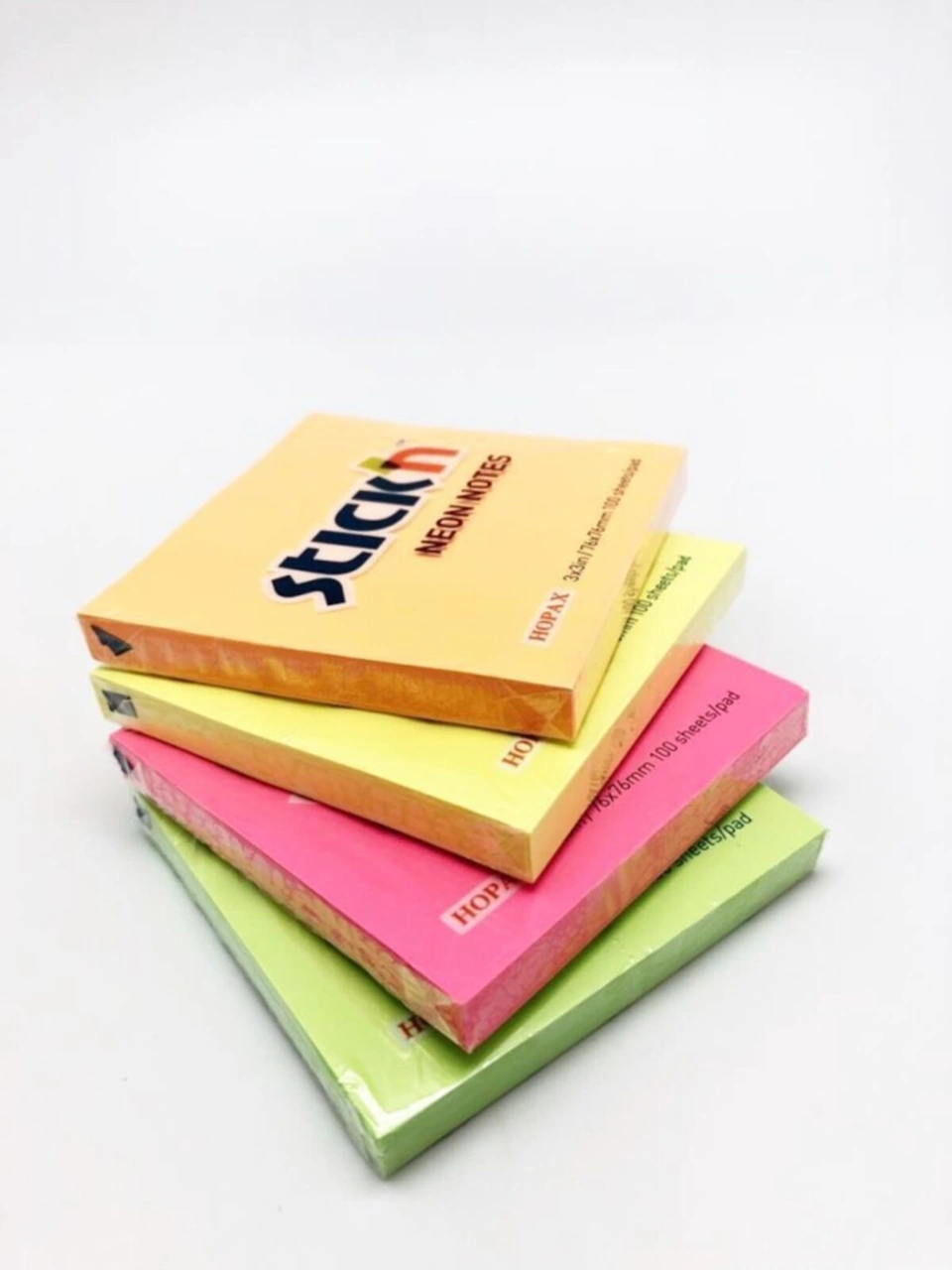 Stıck'n Neon Not Kağıdı 76x76mm 4'lü Kraft