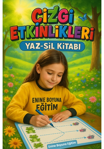 Okul Öncesi Çizgi Alıştırmaları Yaz-sil Kitabı