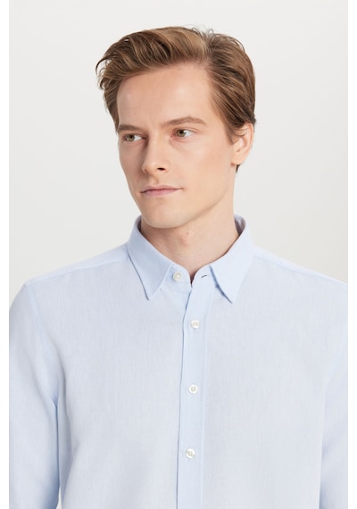 Altınyıldız Classıcs Erkek Acık Mavı %100 Pamuklu Slim Fit Gizli Düğmeli Yaka Armürlü Gömlek Altınyıldız Classıcs Erkek Acık Mavı %100 Pamuklu Slim Fit Gizli Düğmeli Yaka Armürlü Gömlek