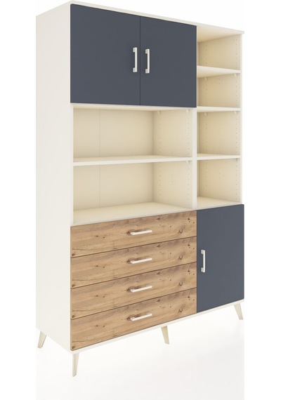 Hyperion Dolap 9 Raflı 4 Çekmeceli 3 Kapaklı 132x44x195 Aytaşı-antrasit/çam Antrasıt/atlas Çam Hyperion Dolap 9 Raflı 4 Çekmeceli 3 Kapaklı 132x44x195 Aytaşı-antrasit/çam Antrasıt/atlas Çam