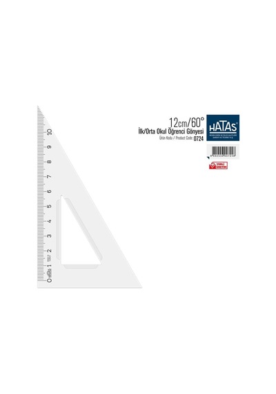 Hatas 12 Cm / 60 İlk/orta Okul Öğrenci Gönyesi