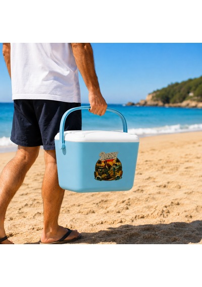 20 Lt Buzzy Retro Buzluk Termos 1179 Cooler Box -399 Açık Mavi