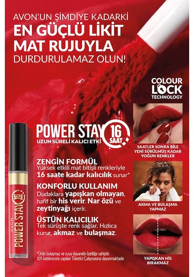 Avon Power Stay Kalıcı Likit Mat Ruj Rosey Posey