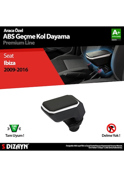 S-dizayn Seat Ibiza Kol Dayama Kolçak Geçmeli Abs Gri 2009-2016 A+kalite