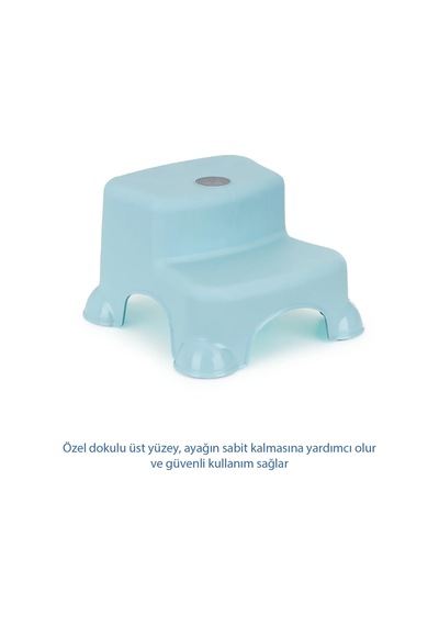 Babyjem Kaydırmaz Bebek Katlı Basamağı Soft Mavi