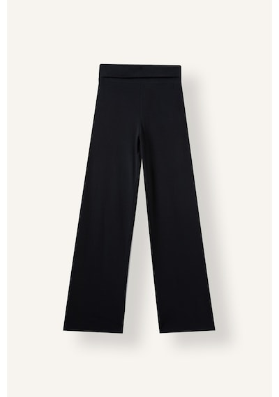 Defacto Katlama Belli Flare Fit İspanyol Paça Ribana Eşofman Altı I8091ax26aubk81 Siyah-bk81