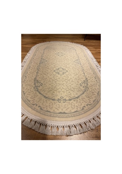 Regina 1400c Turkuaz Oval Halı Çok Renkli