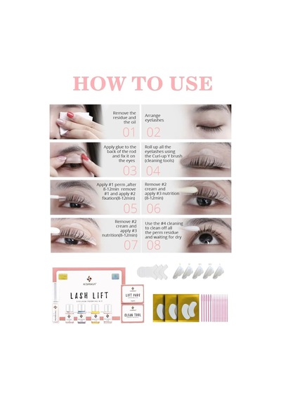 Kirpik Ve Kaş Lifting Seti, Kirpik Perması, Lash Lift Full Set