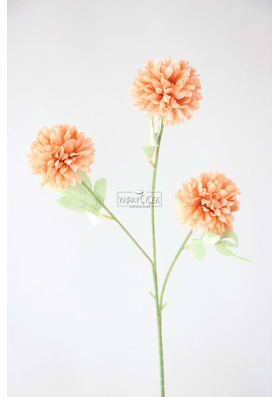 Yapay Çiçek 3lü Top Karanfil Dalı 62 Cm Kahve
