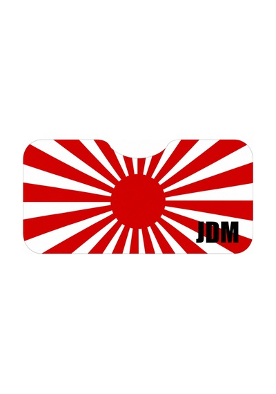 Oem Jdm Rising Sun Tasarımlı Dijital Baskılı Katlanabilir Ön Cam Güneşliği