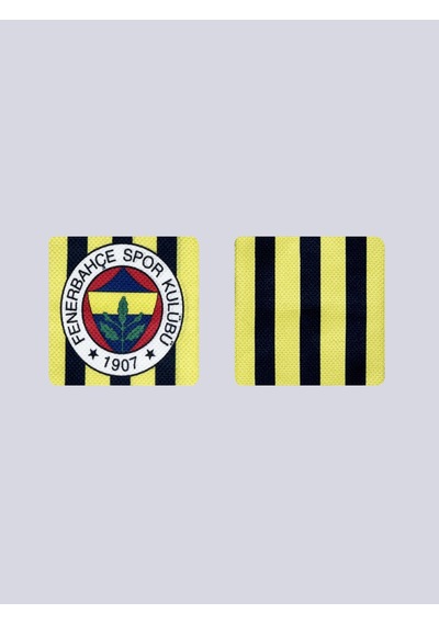 Fenerbahçe Sarı Lacivert Çubuklu Baskı Unisex Bileklik