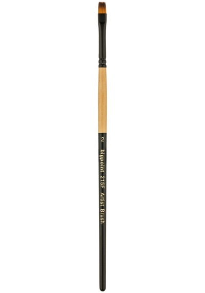 Bigpoint 215f Serisi Sentetik Kıl Düz Kesik Fırça No: 2 X 12 Adet