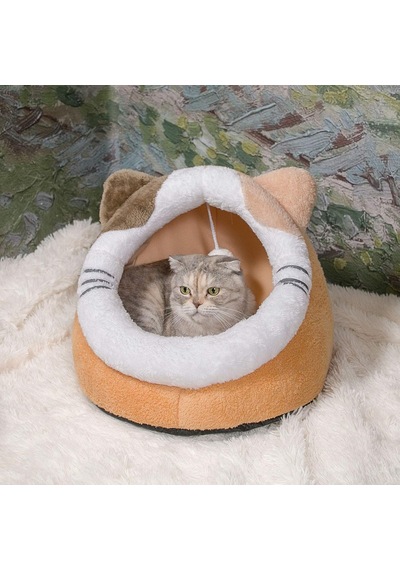 İç Mekan Kediler İçin Kedi Yatakları, Kedi Mağarası Yatağı, Kedi Çadırı Ev Kedi Kulübesi, Çıkarılabilir Y