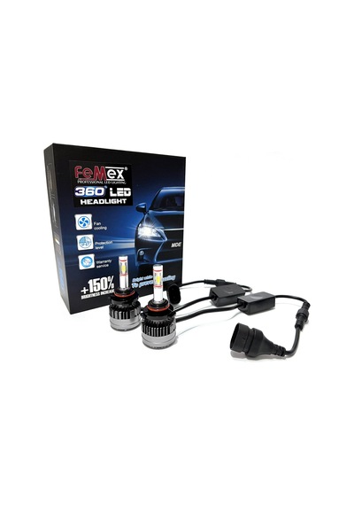 FEMEX 360* CSP SUPERİOR 4 YÖNLÜ CHİPSET HB3 9005 LED XENON LED HE