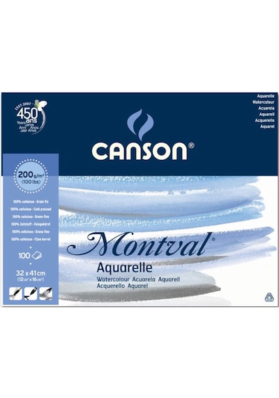 Canson Montval Watercolour Sulu Boya Blok 200G 100 Yaprak 32X41 Cm