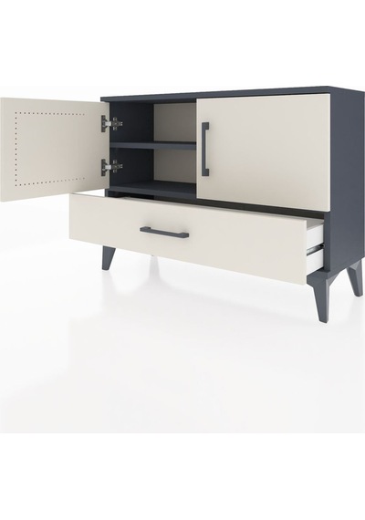 Arges Şifonyer 2 Raflı Tek Çekmeceli 2 Kapaklı 88x30x64 Antra... Antrasit Arges Şifonyer 2 Raflı Tek Çekmeceli 2 Kapaklı 88x30x64 Antra... Antrasit