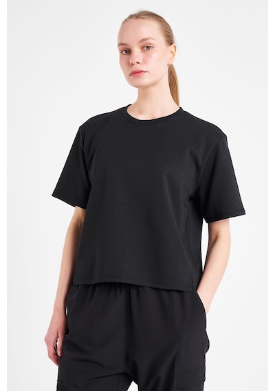 Lescon Kadın Kısa Kollu T-shirt 25n-2145 Siyah