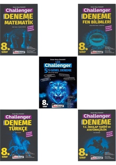 Lgs 8. Sınıf Challengertüm Dersler 5li Deneme Seti