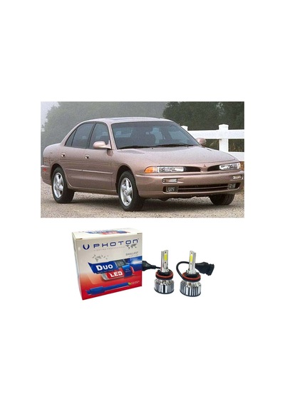 Mitsubishi Galant Led Xenon Uzun + Kısa Far Ampulü H4 Duo Yeni Seri Beyaz 1994 - 1997