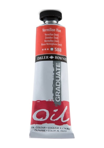Daler Rowney Graduate Yağlı Boya 38Ml 588 Vermilion Hue