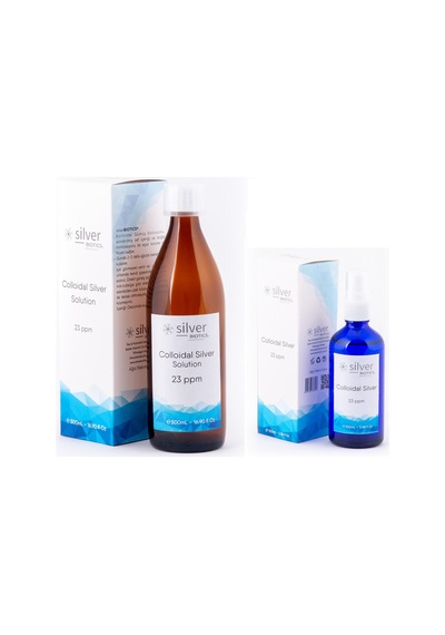 Gümüş Suyu 23 Ppm 500Ml 100Ml Cam Sprey Hydrasense Kolloidal