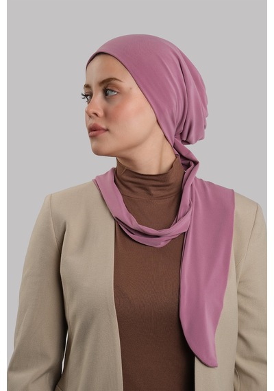 Hürrem Bone Gül Kurusu Versa Kuyruklu Pratik Tesettür Bone Sandy Büzgülü 2515 18