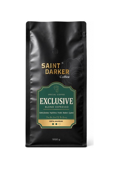 Saint Darker Exclusive Espresso Çekirdek Kahve 1 KG