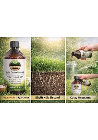 Grassmaster Sıvı Organomineral Çim Besini 500 Ml 500 CC