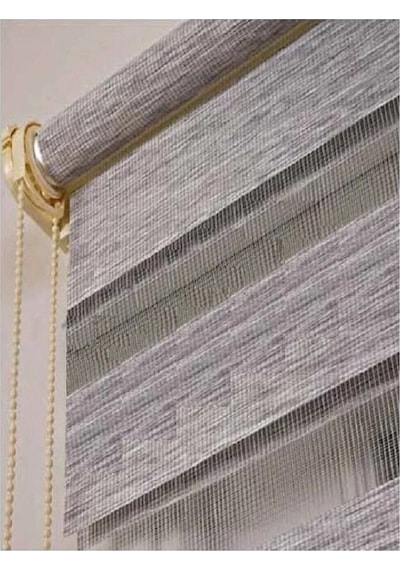 Networkavm Gri Mz666 Etek Dilimsiz Stor Zebra Perde 140 X 293 Gri