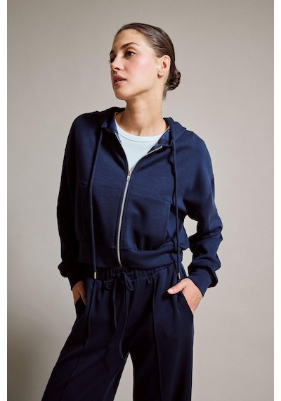 Defacto Kapüşonlu Modal Fermuarlı Sweatshirt G2915ax25aunv245 Lacivert