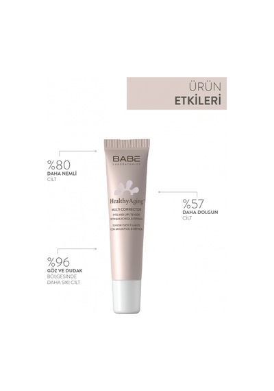 Babe Healthyaging+ Eyes and Lips Tensor Multi Corrector 15ml - Sıkılaştırıcı Göz-Dudak Kremi