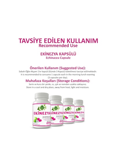 Gökçek Şifa 1000 MG Ekinezya (Echinacea Capsule) 60 Kapsül