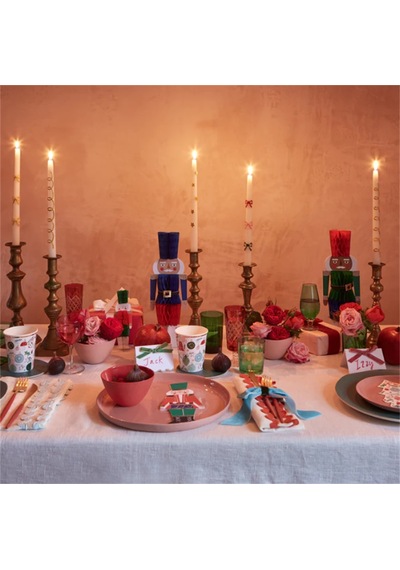 Meri Meri - Festive Pattern Cups - Yeni Yıl Bardaklar 8'li