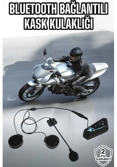 Kask Kulaklığı Motosiklet Intercom Interkom Dinleme Konuşma Özellikli Su Geçirmez 63347568