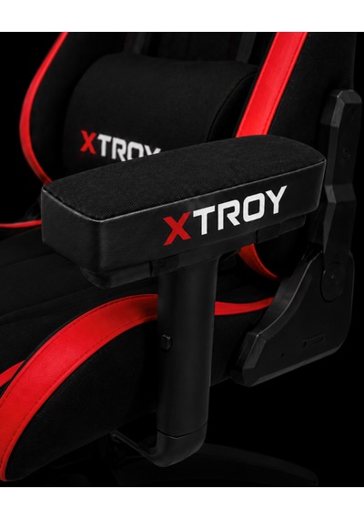 Xtroy Deri, Kumaş Kombinasyonlu Kol Destek Minderi Siyah