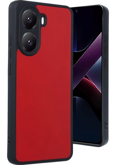 X7 Pro Kılıf Aras Deri Kapak - Kırmızı