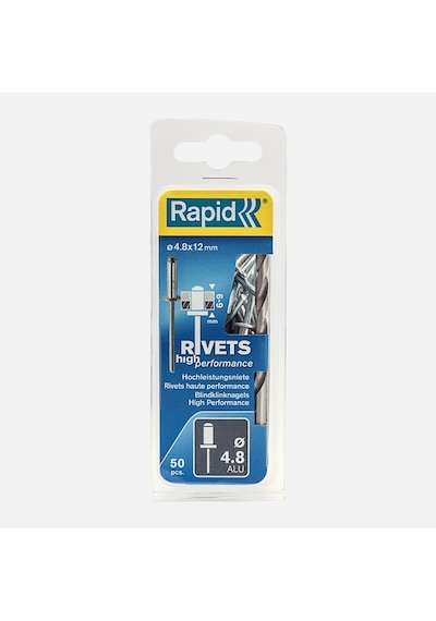 Rapid Perçin 4,8x12 Mm Alu Matkap Ucu 50 Adet
