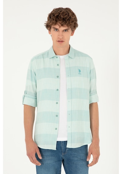 U.s. Polo Assn. Erkek Mint Gömlek Desenli 50283818-vr090 Mint U.s. Polo Assn. Erkek Mint Gömlek Desenli 50283818-vr090 Mint