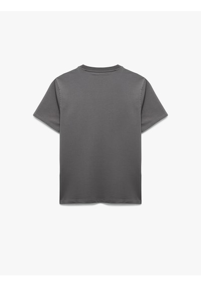 Koton Kısa Kollu Bisiklet Yaka Regular Fit Pamuklu Minimal Baskılı Tişört Antrasit 5sam10440hk Antrasit Koton Kısa Kollu Bisiklet Yaka Regular Fit Pamuklu Minimal Baskılı Tişört Antrasit 5sam10440hk Antrasit