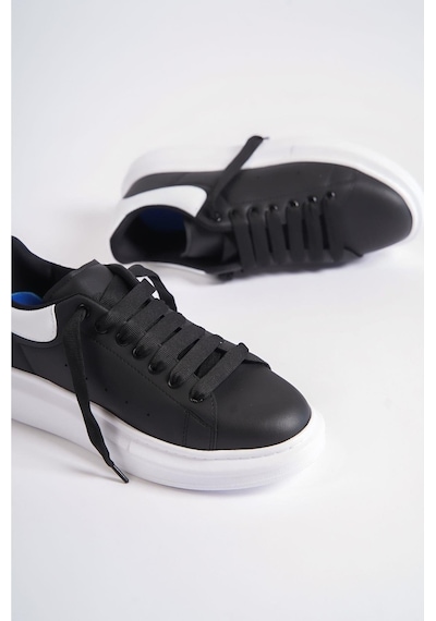 Mubiano Mbmcq1000-sb Erkek Kalın Taban Siyah/beyaz Sneaker & Spor Ayakkabı Siyah/beyaz