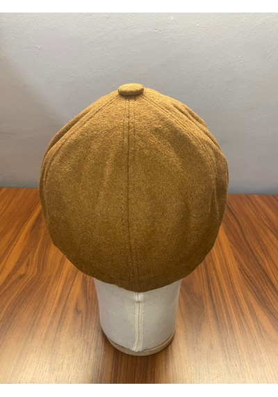 Hamze Peaky Blinders İngiliz Vintage Model Kışlık Kaşe Kasket Şapka Camel