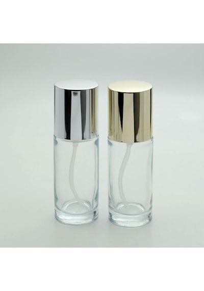 Krem Ve Losyon Şişesi 50 Ml 2 Adet Boş Şeffaf Gri Kapaklı