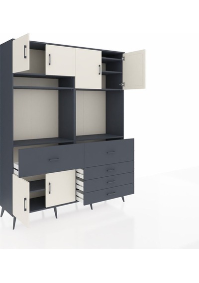 Hyperion Gardrop 7 Raflı 5 Çekmeceli 6 Kapaklı 176x44x221 Antrasit-aytaşı/antrasit Aytaşı/antrasit Hyperion Gardrop 7 Raflı 5 Çekmeceli 6 Kapaklı 176x44x221 Antrasit-aytaşı/antrasit Aytaşı/antrasit