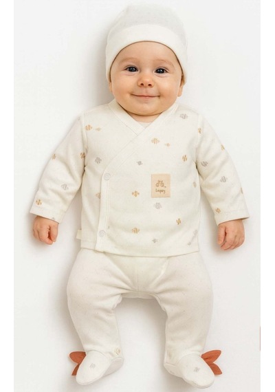 Bistyle Zıbın Takımı 3lü Ocean And Starfish Ekru