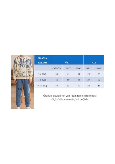 Pina Kids Erkek Çocuk Batik Desenli Okul Günlük Eşofman Takımı Esf7037 Mint