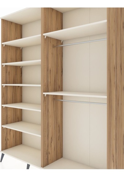 Hyperion Gardrop 7 Raflı 2 Askılı 176x44x221 Çam-aytaşı Aytaşı Hyperion Gardrop 7 Raflı 2 Askılı 176x44x221 Çam-aytaşı Aytaşı