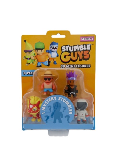 Stumble Guys 5 Li Mini Figür Seti Seri 3 - 5 Cm - Model 5